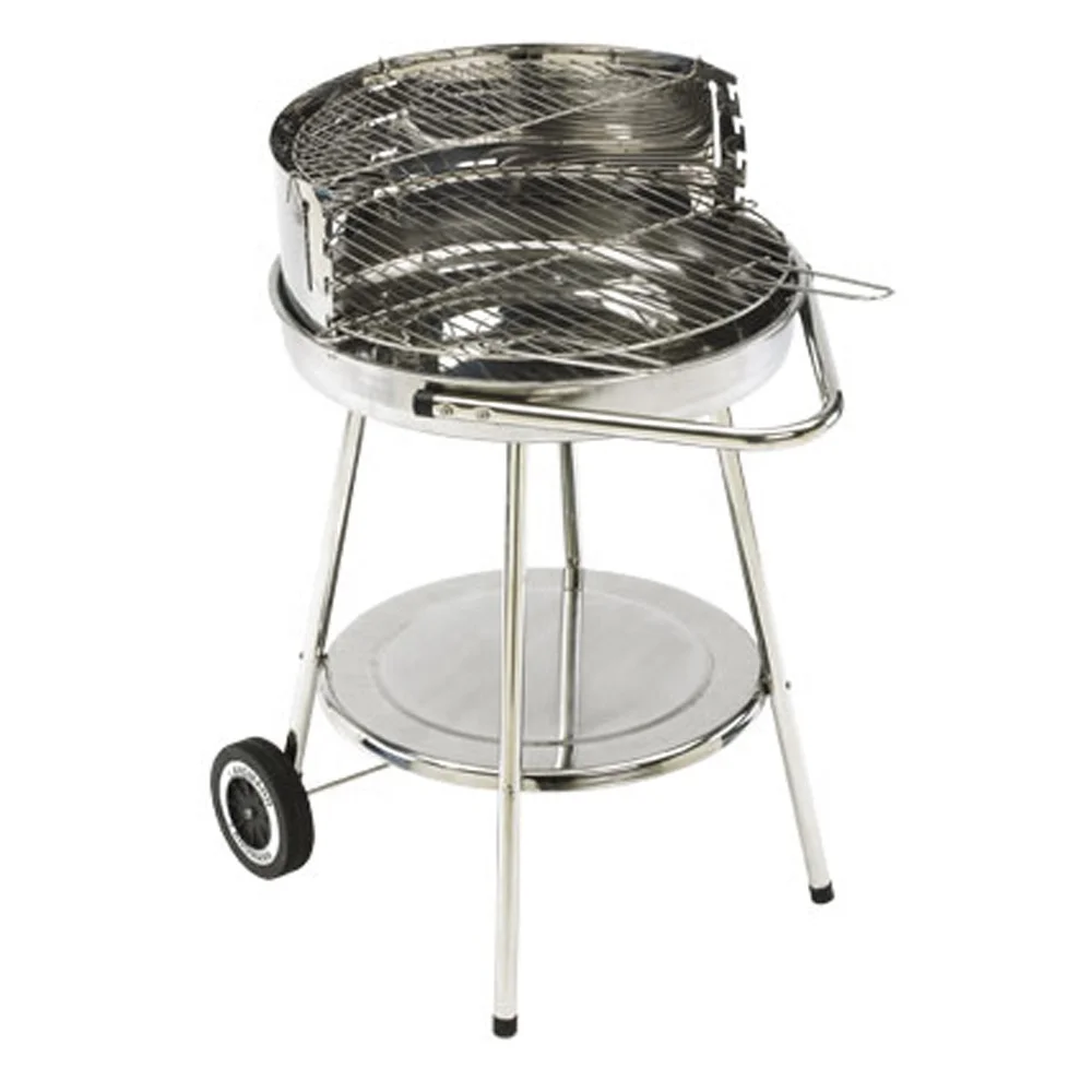 Portable Charcoal Grill Outdoor Round BBQ Griller Meat barbecue grill set Stainless Steel Cooking Grate for Picnic