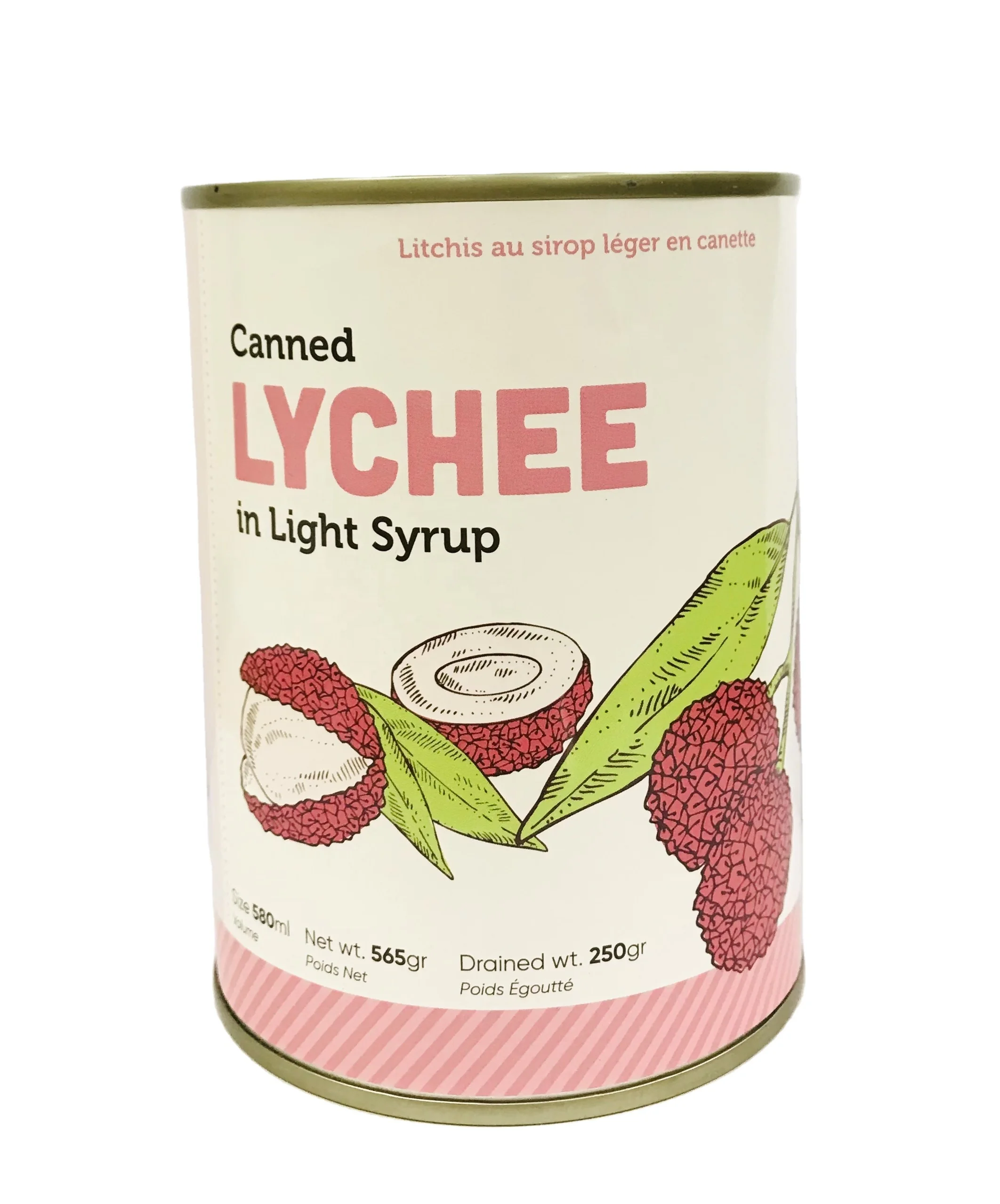 VIETNAM CANNED WHOLE PITTED LYCHEE IN LIGHT SYRUP 575ML BPA NI TINS LICHEE WHITE PULP, GOOD PRICE FINDING IMPORTER
