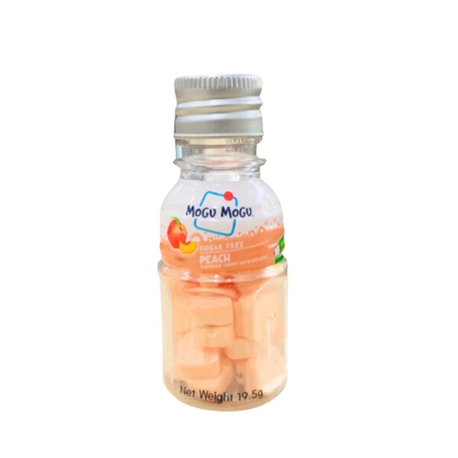 Mogu Mogu Sugar-Free Peach - Flavored Candy With Vitamin C 19.5g , Mogu fruit candy for wholesale