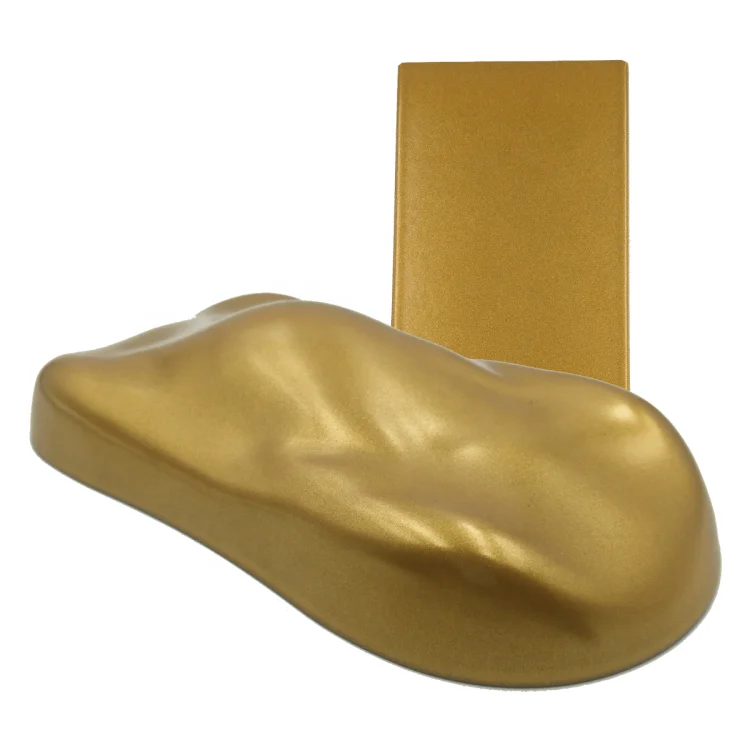Automotive Metallic Paint Yellow Pearl Metallic Powder Coating
