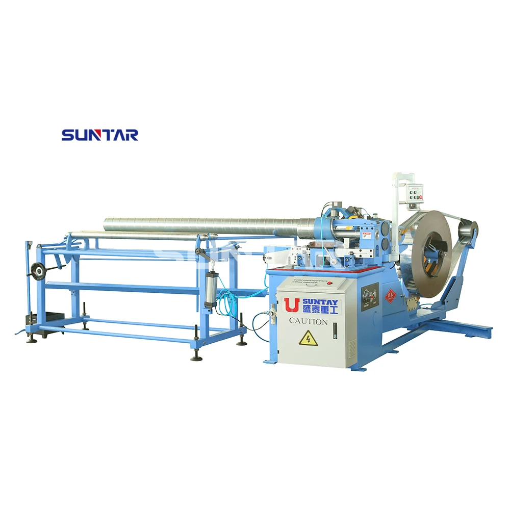 Spiral air duct forming machine Spiral air duct machine Round pipe forming machine