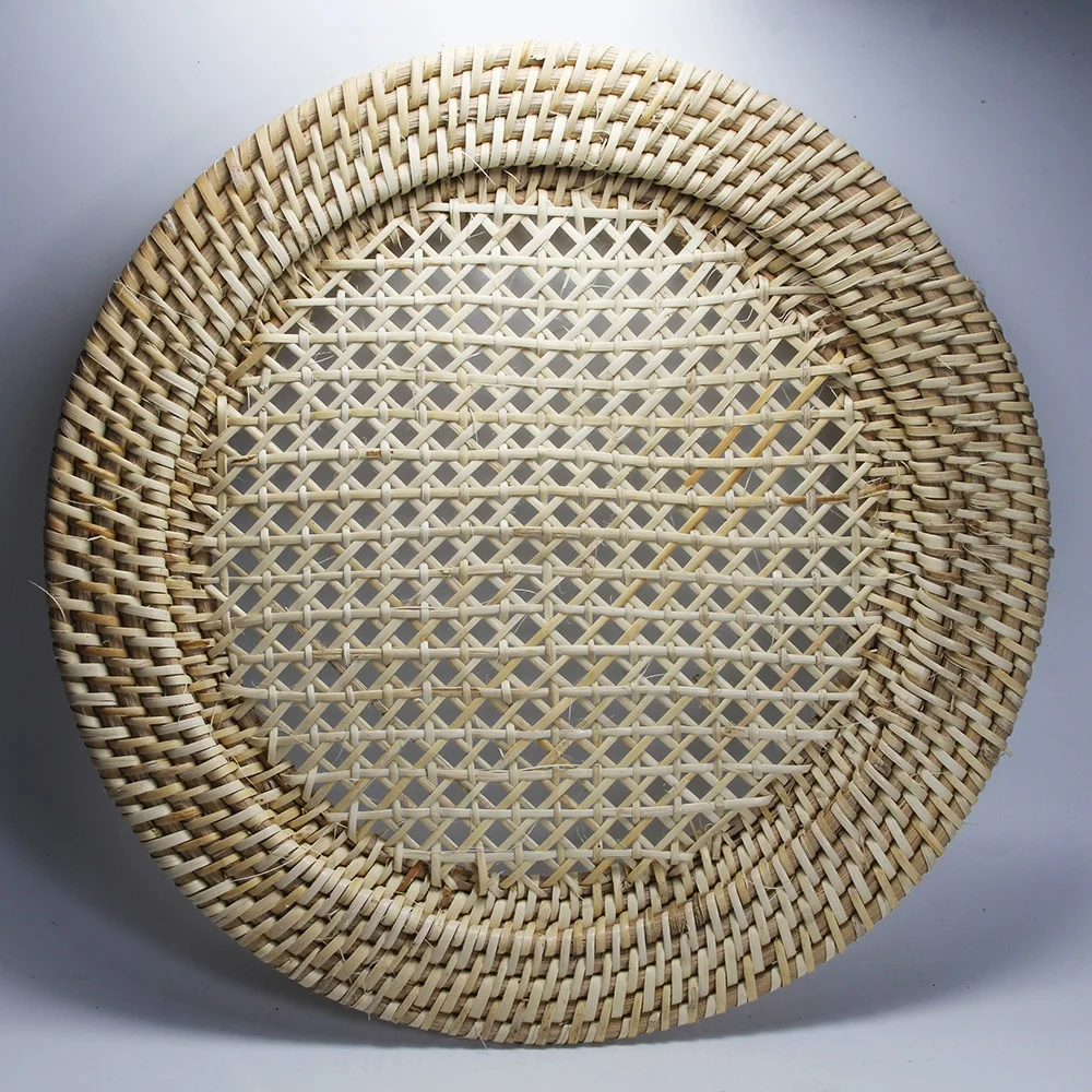 Ready To Ship Waterproof Washable Rattan Plate Chargers Chargers For Dinner Plates Made In Vietnam