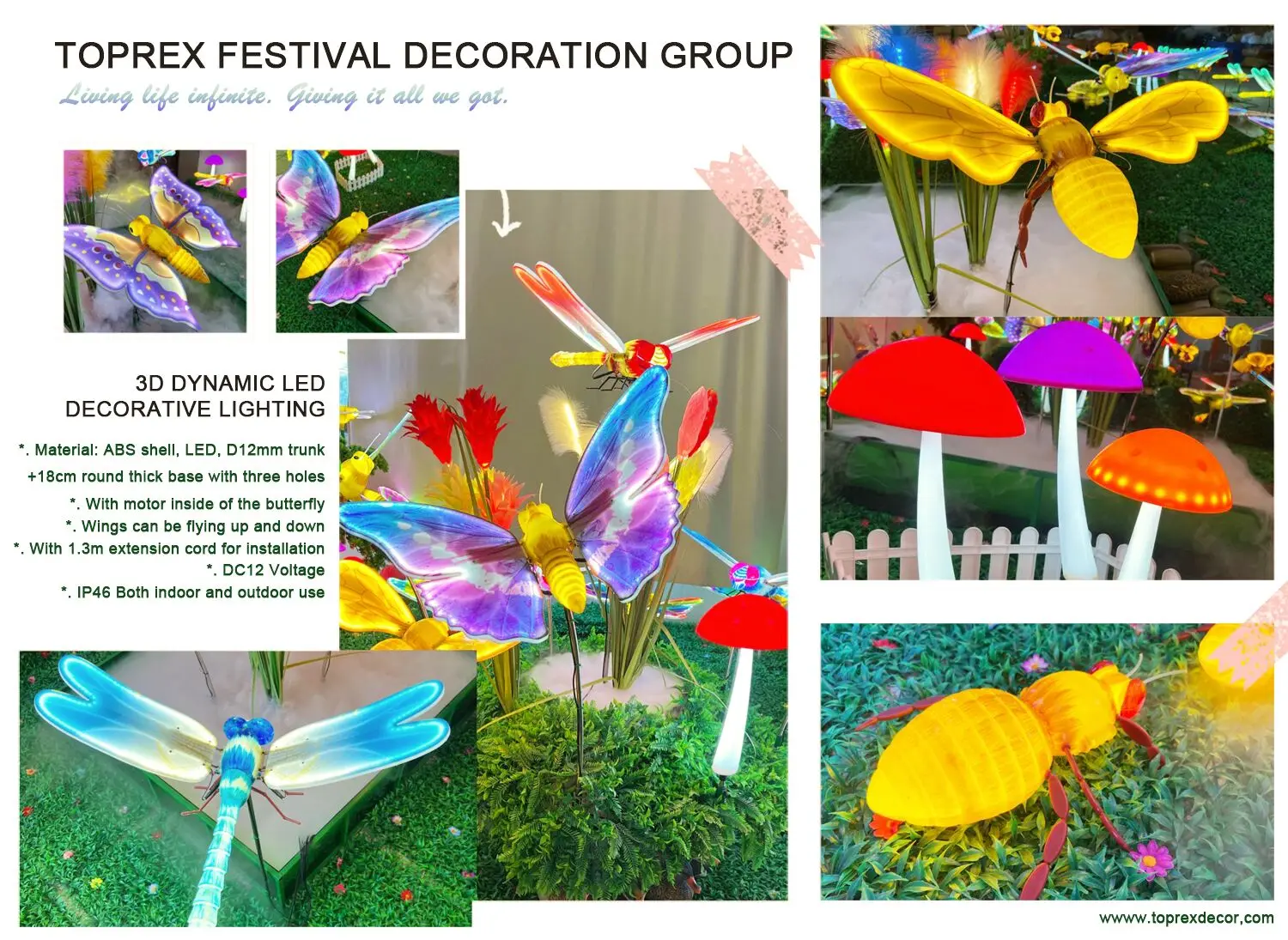 Outdoors Creative LED Ground Mushroom Landscape Lighting Christmas Holiday Garden Decoration Motif Light for Home Decorations