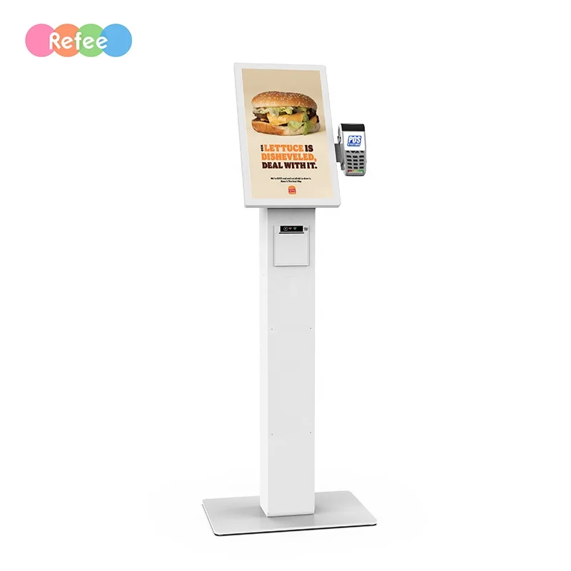 Refee 22in payment terminal with touch screen with printer self-service payment kiosk self service payment kiosk machine