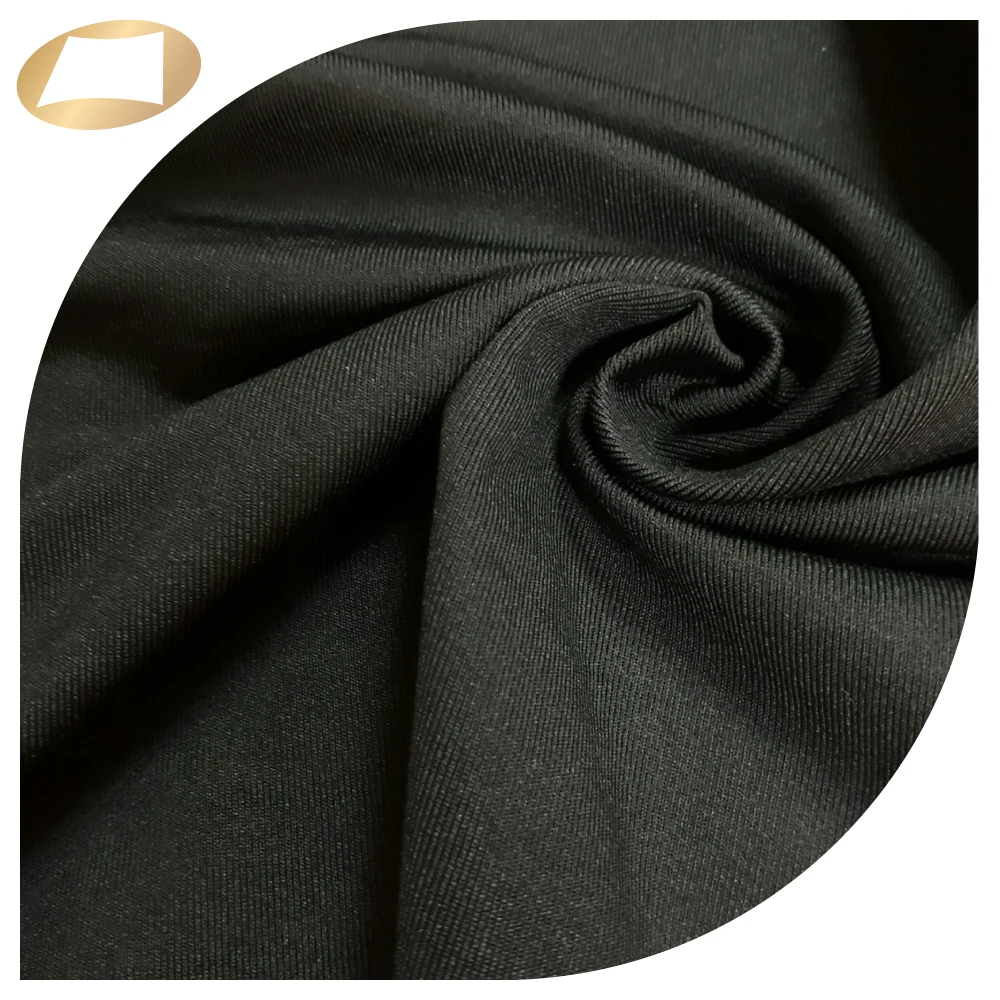 High quality 24G spandex 140d brushed nylon french terry sweatpants twill fabric 250gsm