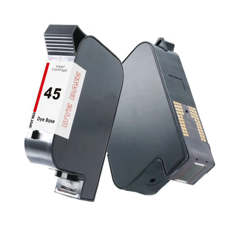 Factory Direct Sale 2588 2580s 45si 45 Fast Dry Handheld Inkjet Printer Solvent Print Ink Cartridge For HP