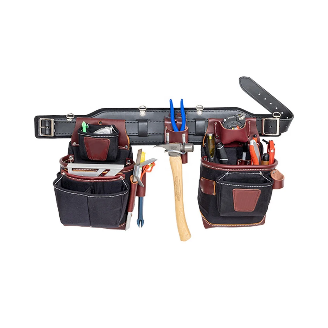 Compact Multi-Pocket Electric Tote Tool Bag Carpenter Bag with Suspender Belt Pouches Mechanic Tool Storage Box