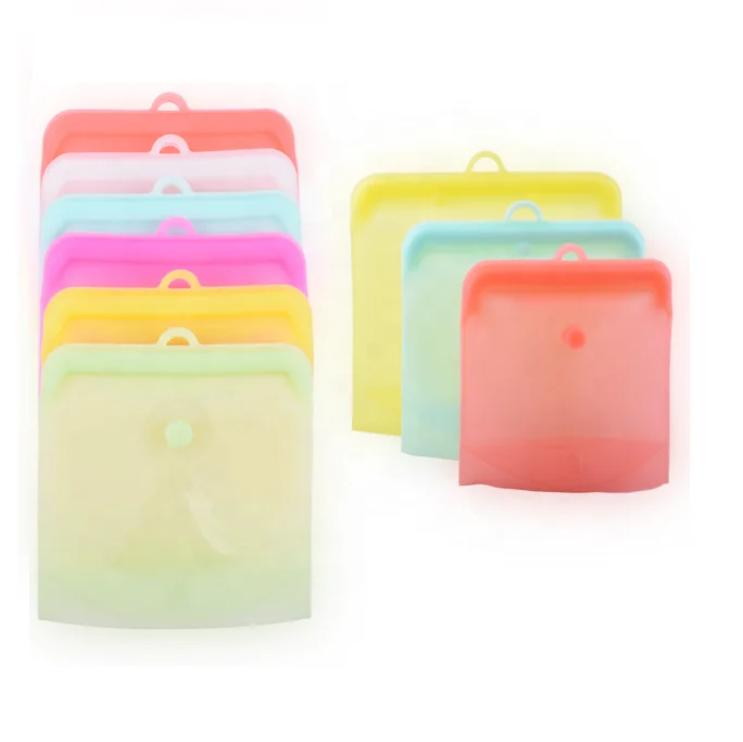 Великолепный многоразовый безопасный силиконовый Пакет для хранения продуктов