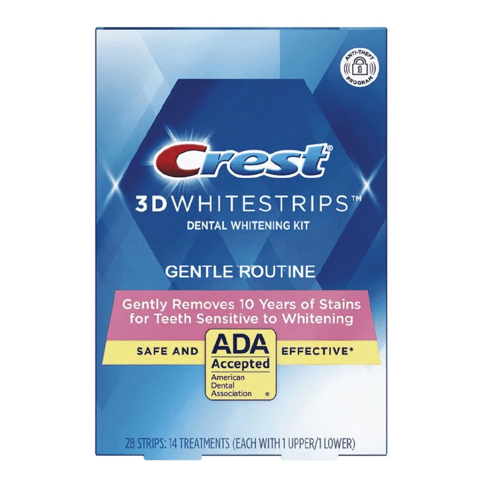 Crest 3D Whitestrips Gentle Routine Teeth Whitening Kit for Sensitive Teeth Crest Whitening Strips