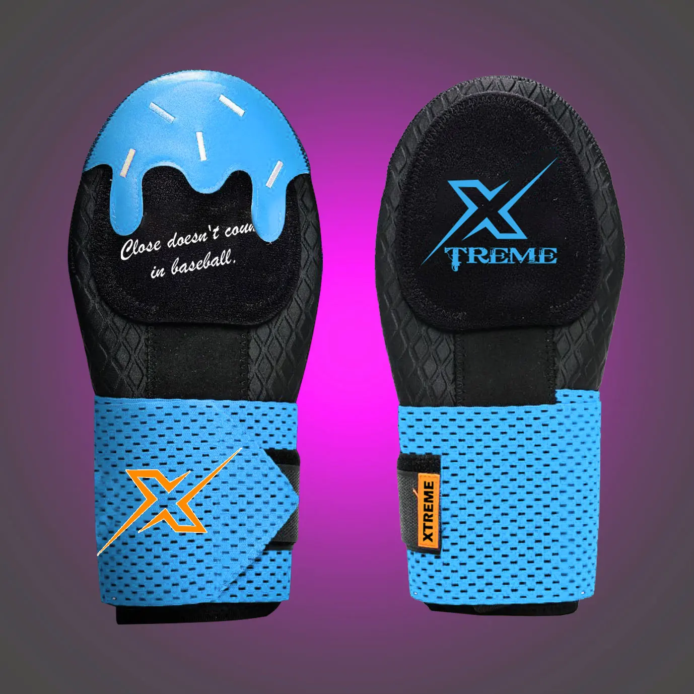 Customize Baseball Softball Baserunning Sliding Glove with Elastic Compression Strap, Custom Design for Youth and Adult