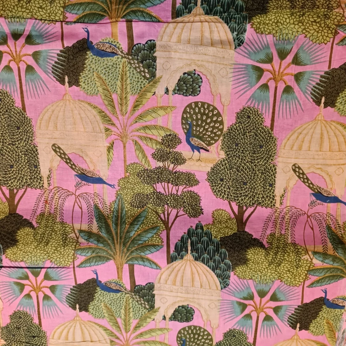 Hand block printed cotton fabric dress material fabric at factory rate Indian supplier wholesale price