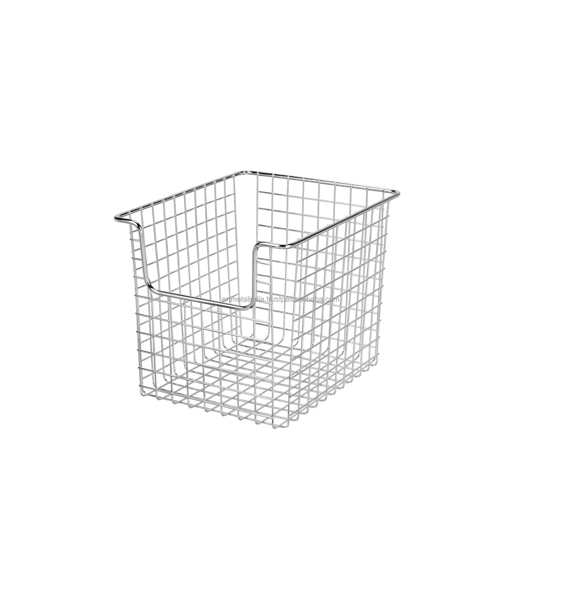 BLACK COATED METAL WIRE BASKET
