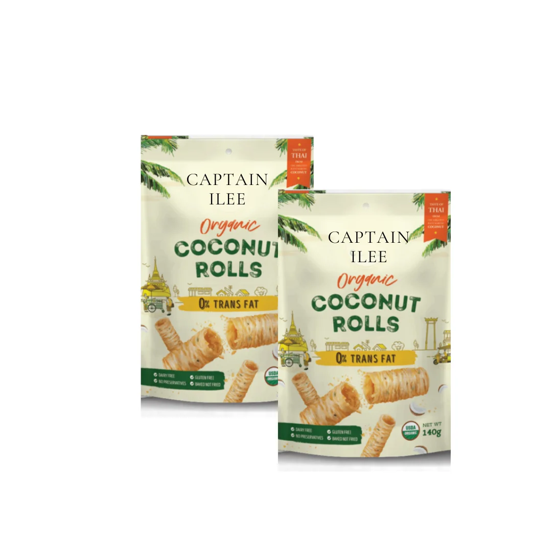Exotic Snack and Biscuit Organic Coconut  Banana Flavor 0% Trans Fat Premium Packaging and Best Quality Captain iLee Brand