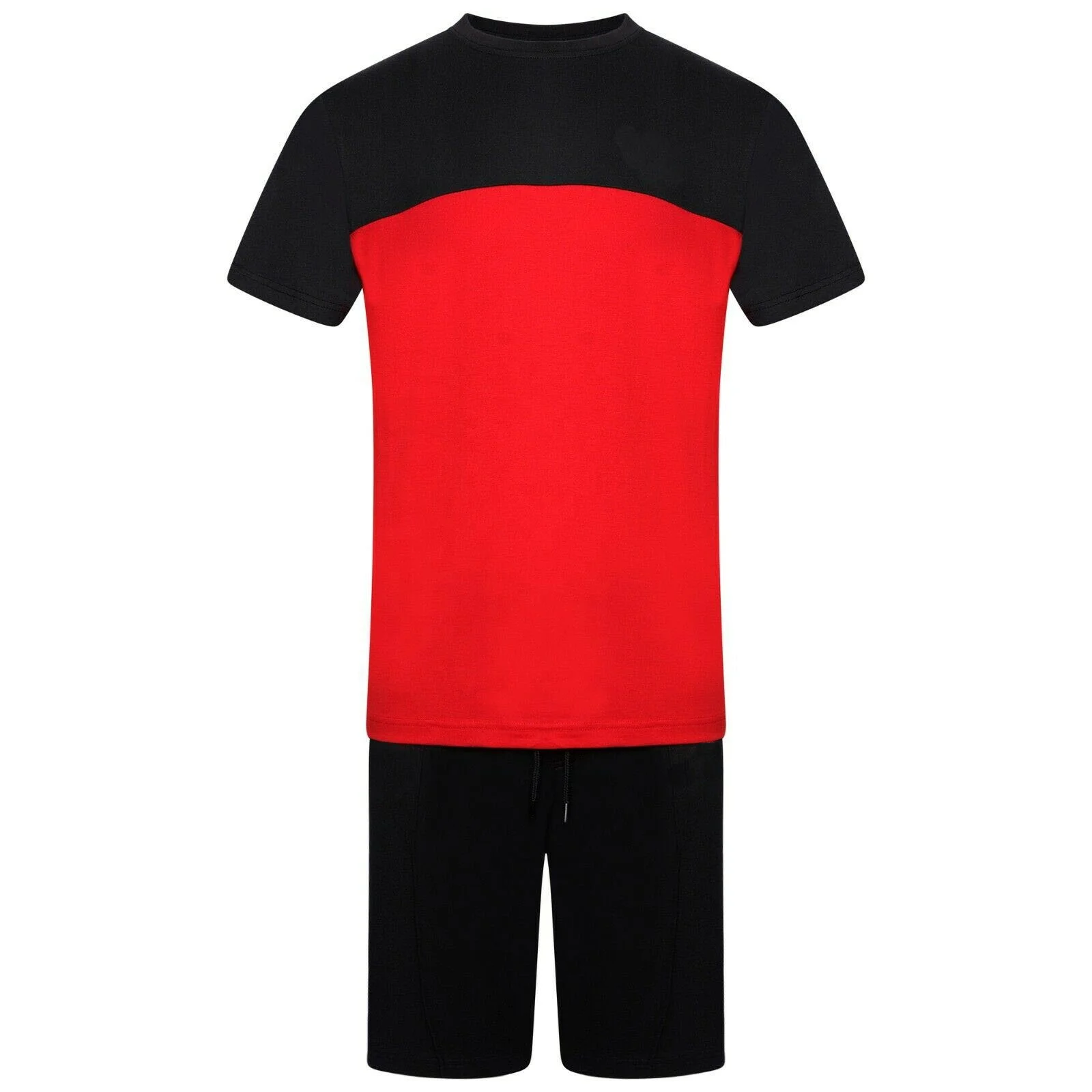 100% Cotton Mens Set Wholesale mens suit active wear 2  piece shorts set