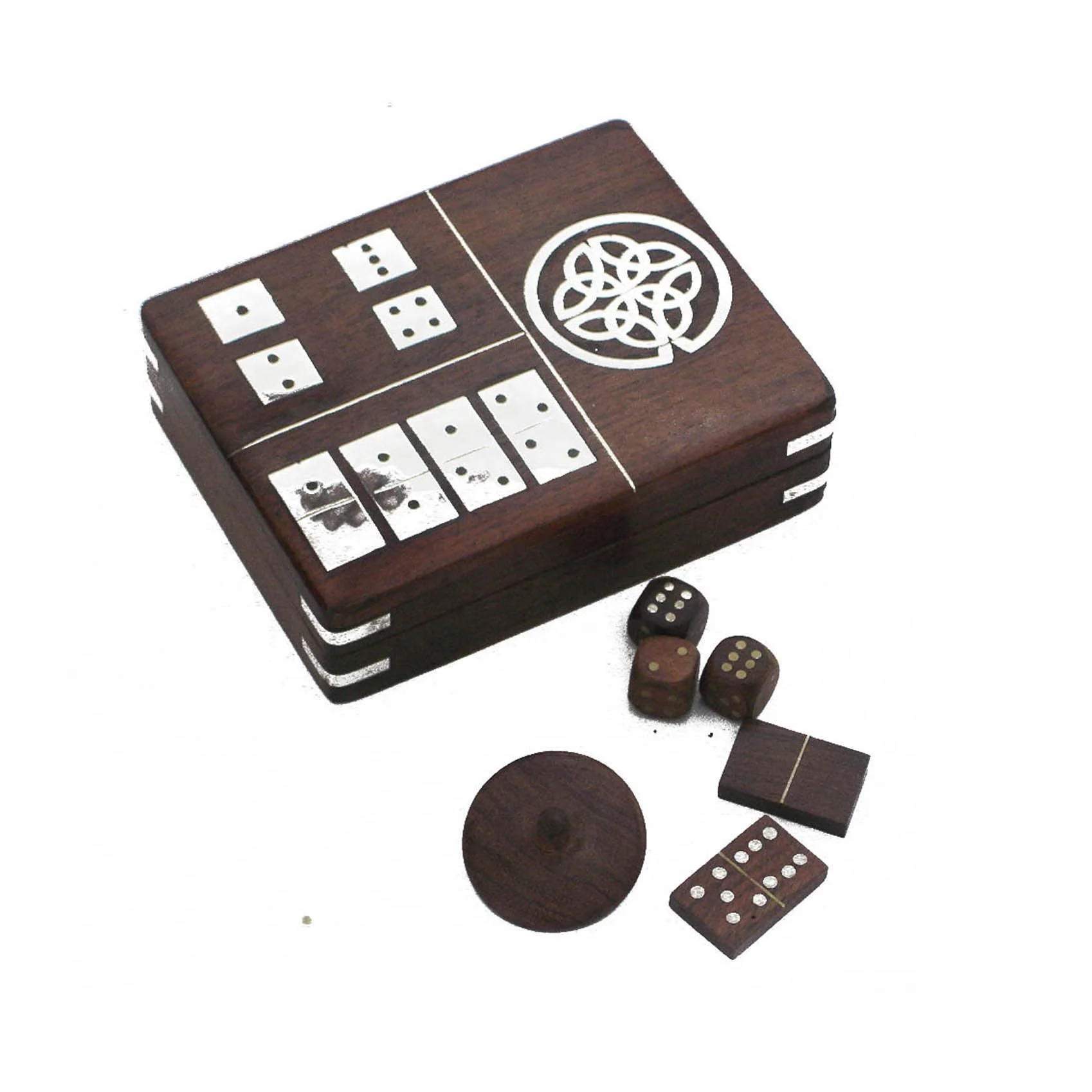 Top Selling Wooden Dice Box Traditional Game for indoor game  Summer Latest Arrival Popular mango wood made  Game