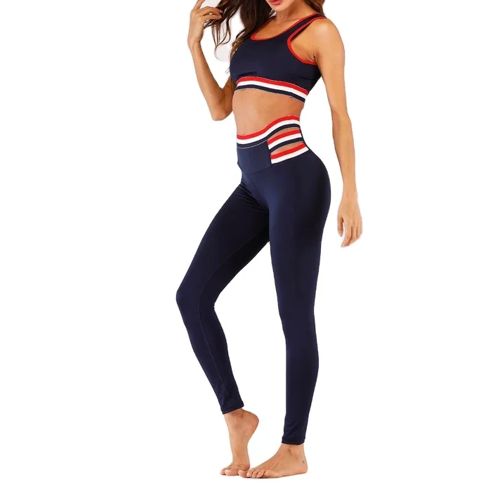 Fitness Women Custom Made Belts Bra And Legging Suit Seamless Hot Women Activewear High Impact Wholesale Sexy Girls Yoga Sets