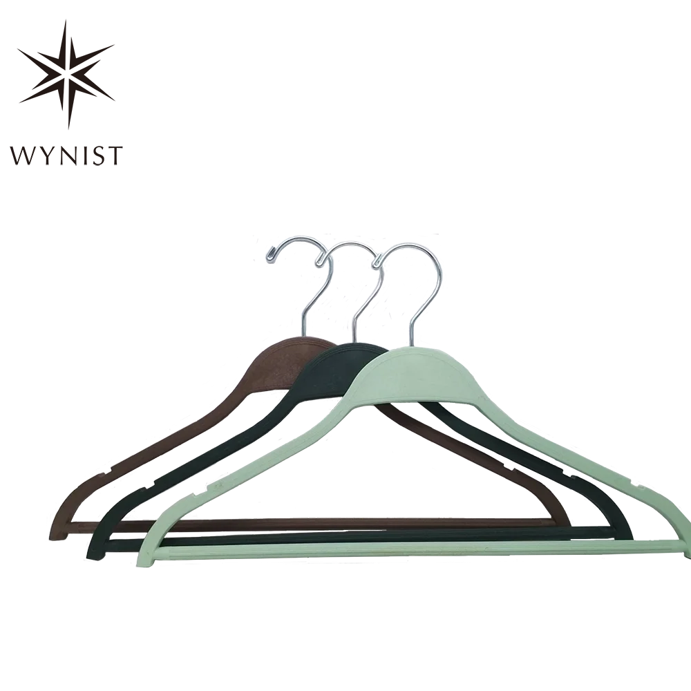Recycle Coffee Grounds Durable Clothes Hanger OEM Not Easy Deformation Clothes Hangers with Non Slip Design
