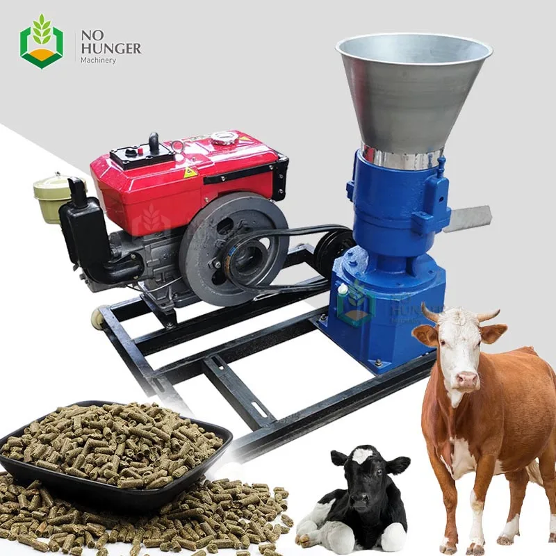 Feed Pellet Granulator Machine Animal Feed Pellet Milling Machine For Chicken Pig Rabbit Food