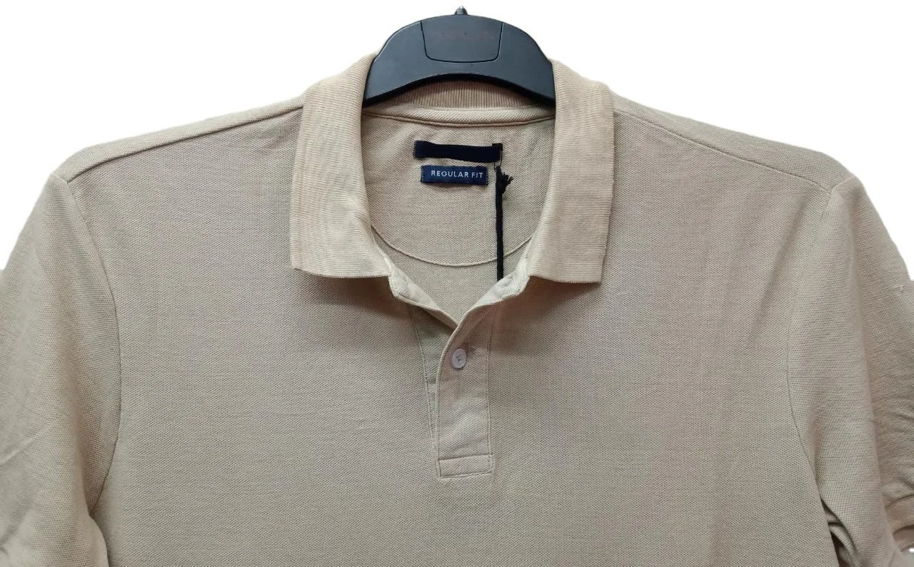  Мужская модная однотонная спортивная рубашка-поло из 100% хлопка удобная брендовая футболка-поло с коротким рукавом бангладеш