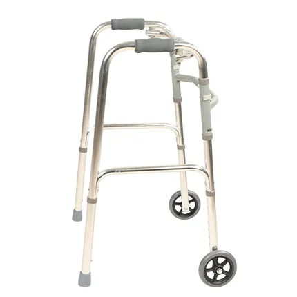 Disabled Elderly Rehabilitation Therapy Supplies Aluminum Walking Aid With Wheels Walker