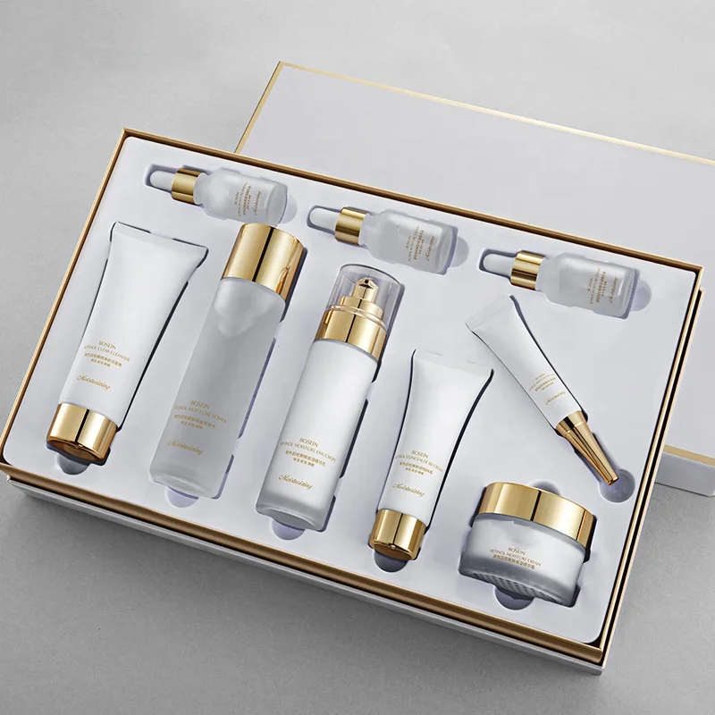Customized labeling female beauty luxury moisturizing retinol nourishing anti-aging hydrating skin care set
