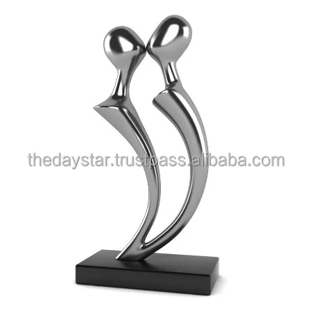 Table Top Abstract Sculpture Modern Golden Small Figure Sculpture For Living Room and any other decoration