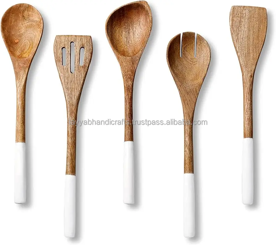 Home Kitchen Accessory Set with Wooden Cook Tool Spoon for Food Application Price Listed for Sale from India