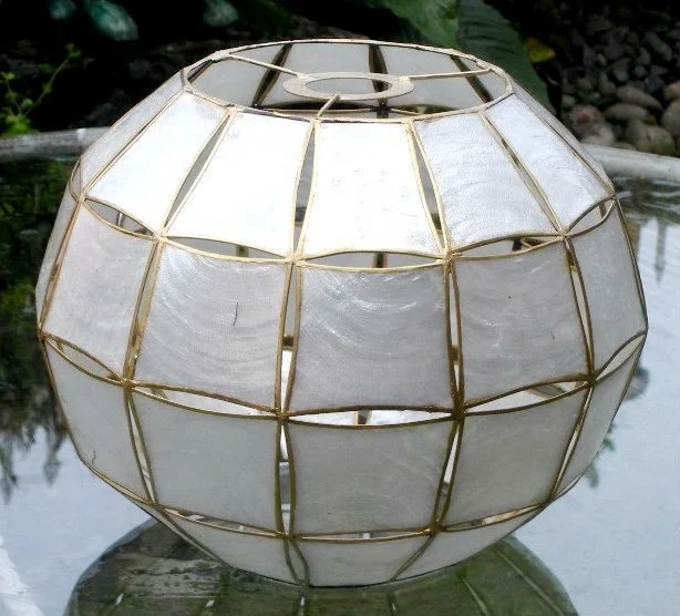 Handmade Capiz Shell Lamp Shade Accessories Premium Look and Feel Handcrafted Table Lamp Cover and Shades