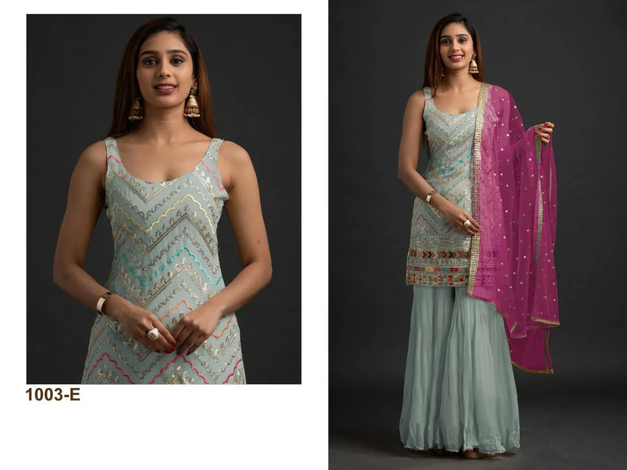 Modern Style Mind Blowing Heavy Georgette Salwar Kameez With Dupatta Set For Rich Party And Function Wear