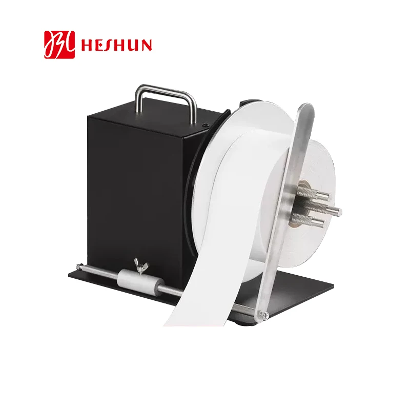 Heshun Factory Price Good Quality Label Rewinder Automatic Rewind For Label Barcode Label Sticker Rewinder Machine