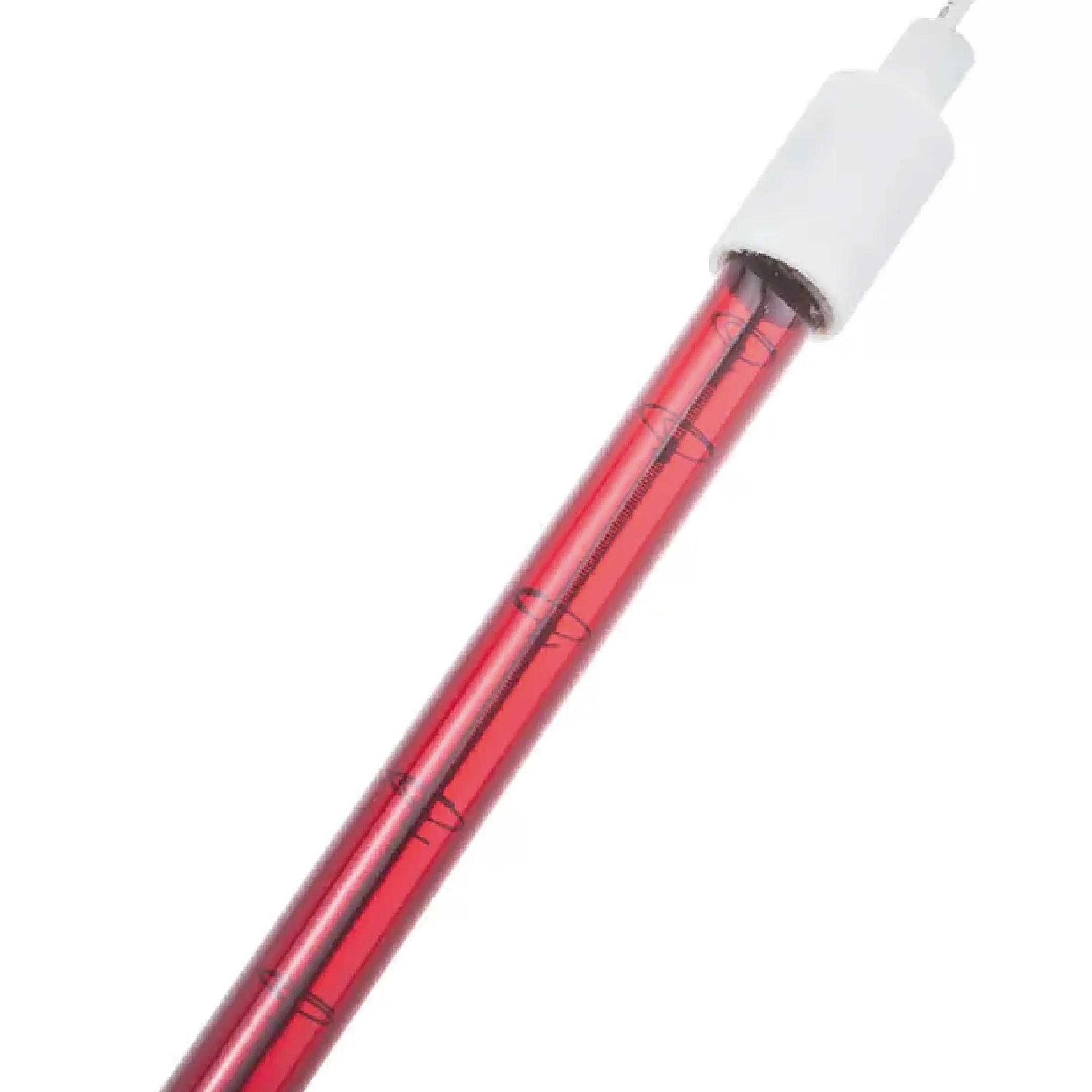 Single tube halogen Ruby Red infrared patio  heating  element