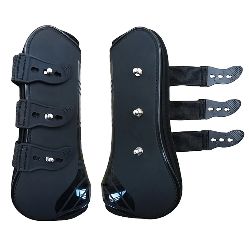 Adjustable Horse Front Hind Leg Boots Leg Boots Equine Front Hind Leg Guard Equestrian  Protection Horse Brushing Boot