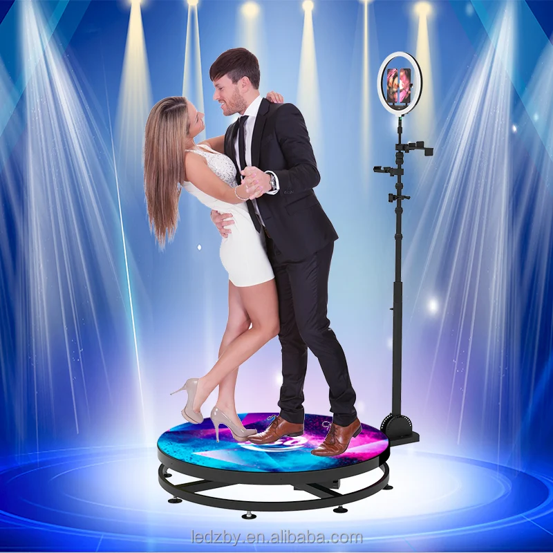 Factory Shipped 360 Photo Booth For Party Wedding Automatic Spinning Portable Selfie Spinner 360 Camera  Photobooth Machine