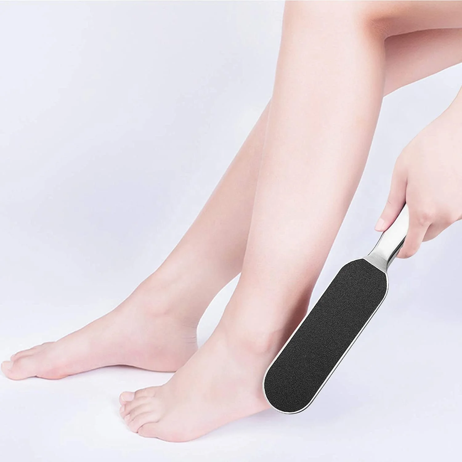 Foot Rasp Foot File and Callus Remover Best Foot Care Pedicure Metal Surface Tool to Remove Hard Skin Stainless Steel by KKZ