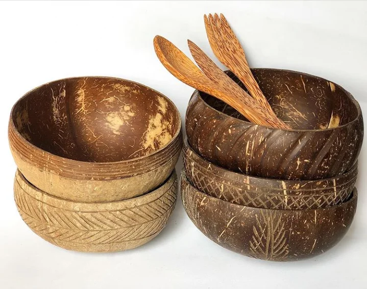 Best Selling Lacquered Coconut Bowl For Home Decor Made in Vietnam amazon top seller 2022, plate, dinnerware sets
