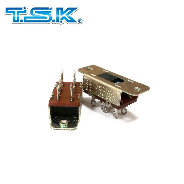 SL13B-022AMB0 6 Pin voltage slide switch 250V 3A / 125V 6A
