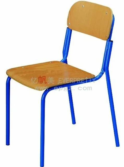 Fashion High Quality School furniture Wood and Metal leg Student Chair