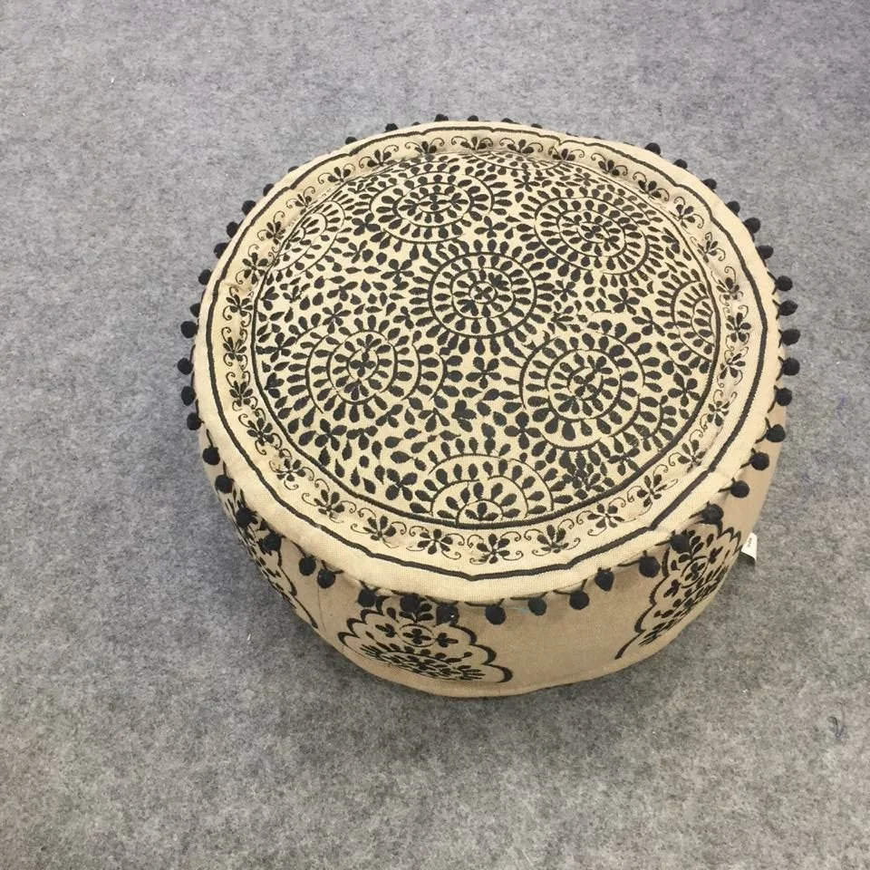 Decorative Meditation Cushion Vintage Floor Pouf Ottoman Floor Pillow Cover Christmas Gifts Home Decor Living Room Furniture