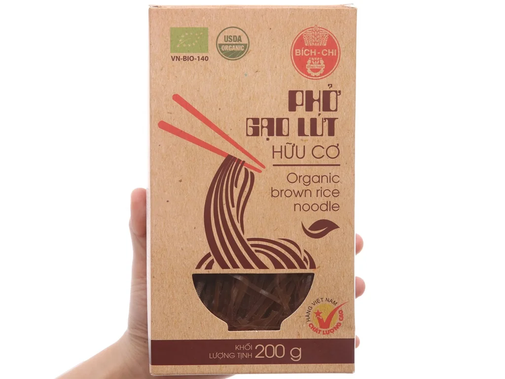 BichChi Rice Noodle Organic Brown Rice Noodle 200g From Vietnam
