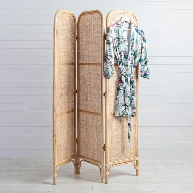 Винтажные экраны из ротанга и комнатные перегородки комнатный перегородка тростниковый складной для комнаты