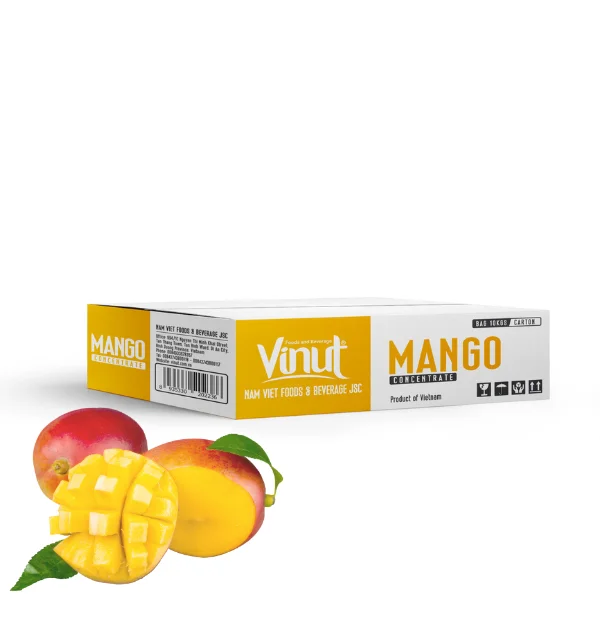 Mango Juice Concentrate 100% Natural in Bulk Vinut 10kg Bag Premium Quality Supplier and Manufacturer Vietnam