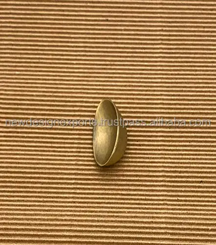 Brass Oval Antique Cabinet Knob Pull Handle
