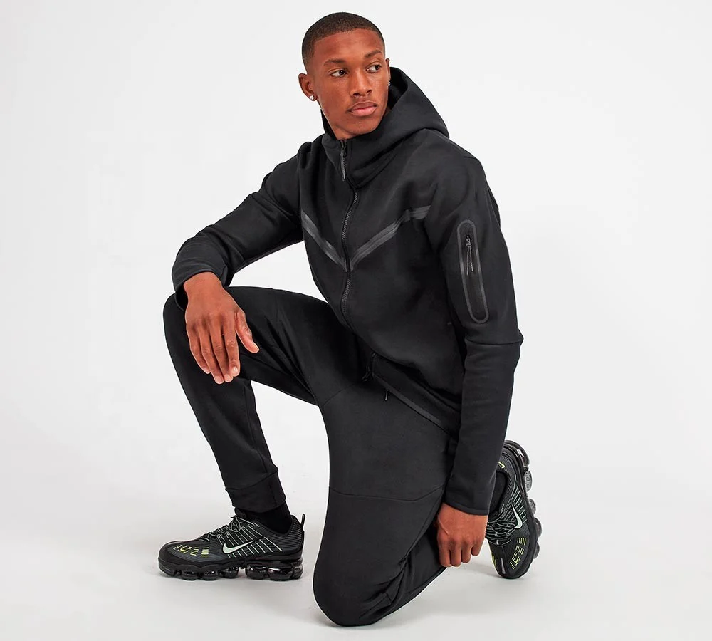 Pakistan factory custom logo men track suits\private label jogger sets knit cotton premium tech fleece tracksuits