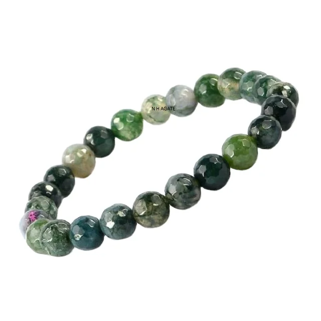 Wholesale Export Quality Moss Agate Crystals Healing Stones Bracelet Wholesale Bracelet Buy From N H AGATE