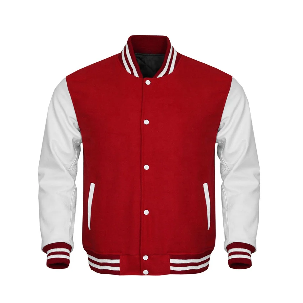 Cheap Wholesale Men Custom Cotton Fleece Baseball Jacket Letterman Blank Hooded Varsity Jacket  Letterman Jacket