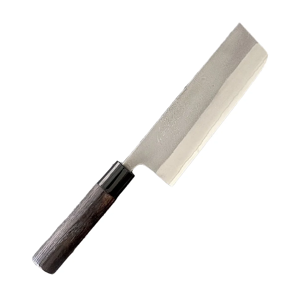 Japanese Tsurugi-kenshin Stainless Steel Nakiri Knife Set Pear Skin White Paper Steel No. 2 for Chefs