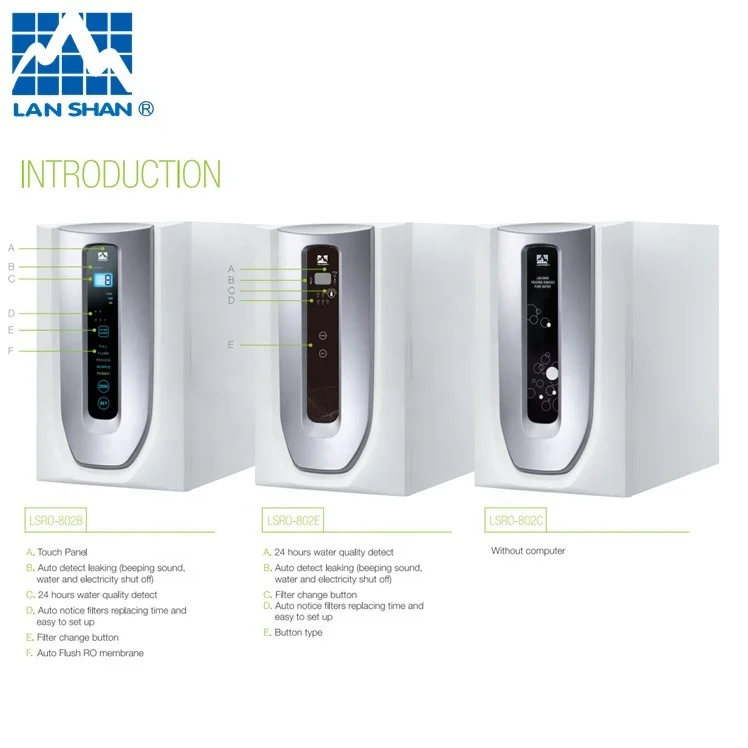 Очиститель воды обратного осмоса для домашнего использования установки под раковину