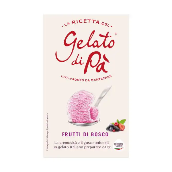 High quality Italian Ice Cream La Ricetta del gelato di Pa Frutti di bosco brick 1L HORECA shop