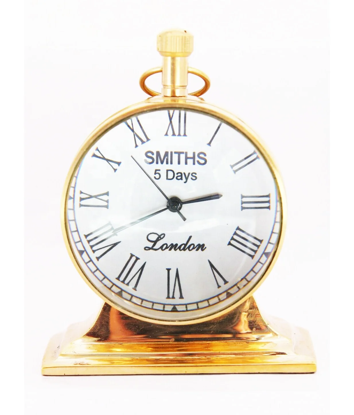 Nautical Vintage Tabletop Clock Double Face Brass Clock Study Table Clock Nautical Marine Room Decor Home Decor