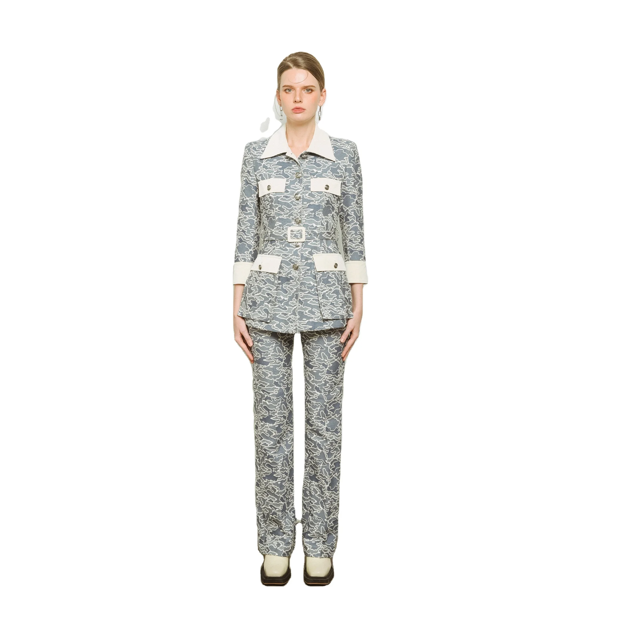 Cecilia Long Jacket Good Price Anti-Wrinkle Breathable Formal Regular Each Product In A Polyester Bag Vietnam Manufacturer